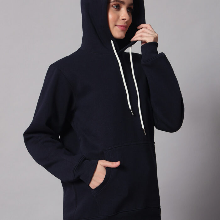 Dark Navy Blue Women's Hoodie 1