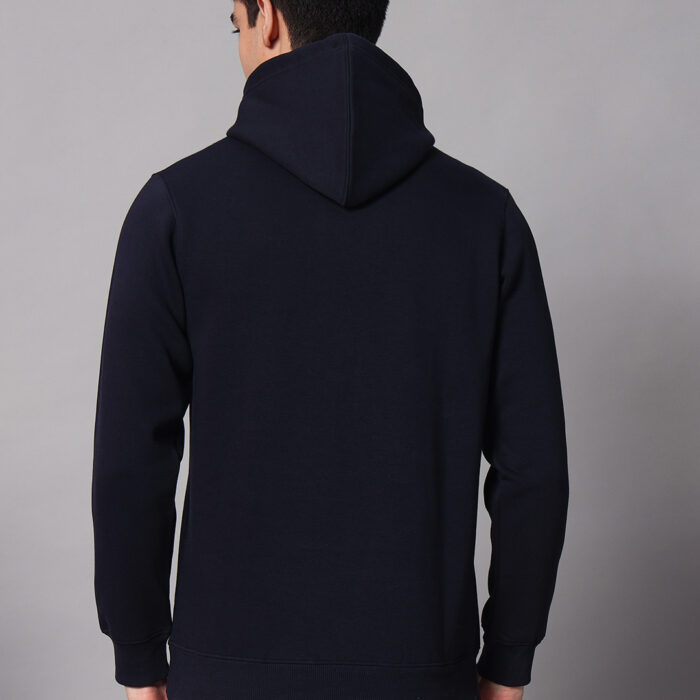 Dark Navy Blue men's Hoodie 1