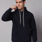 Dark Navy Blue men's Hoodie 3