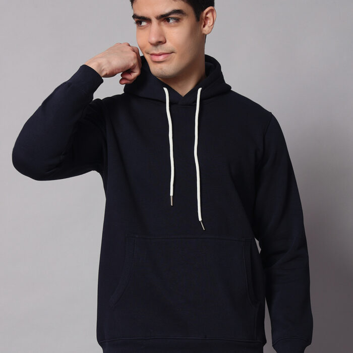 Dark Navy Blue men's Hoodie 3