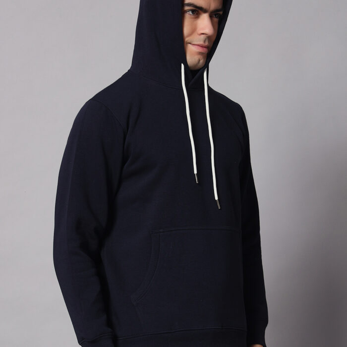 Dark Navy Blue men's Hoodie 6