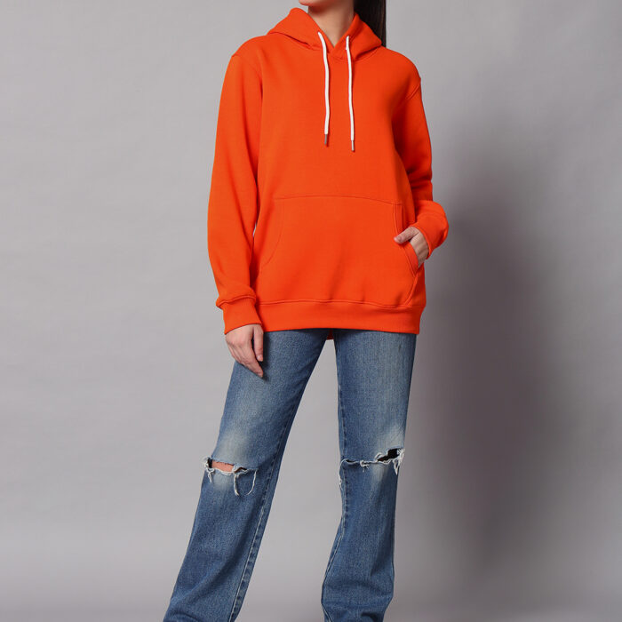 Fire Orange Women's Hoodie 3