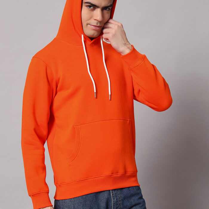 Fire Orange men's Hoodie 1