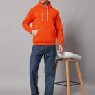 Fire Orange men's Hoodie 5