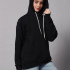 Jet Black Women's Hoodie 1