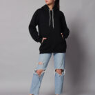 Jet Black Women's Hoodie 3