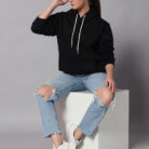 Jet Black Women's Hoodie 6