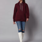 Maroon Women's Hoodie 3