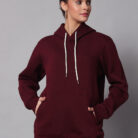 Maroon Women's Hoodie 4