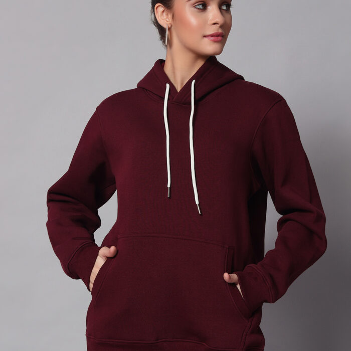 Maroon Women's Hoodie 4