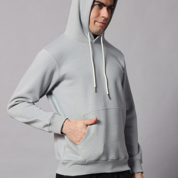 Silver men's Hoodie 1
