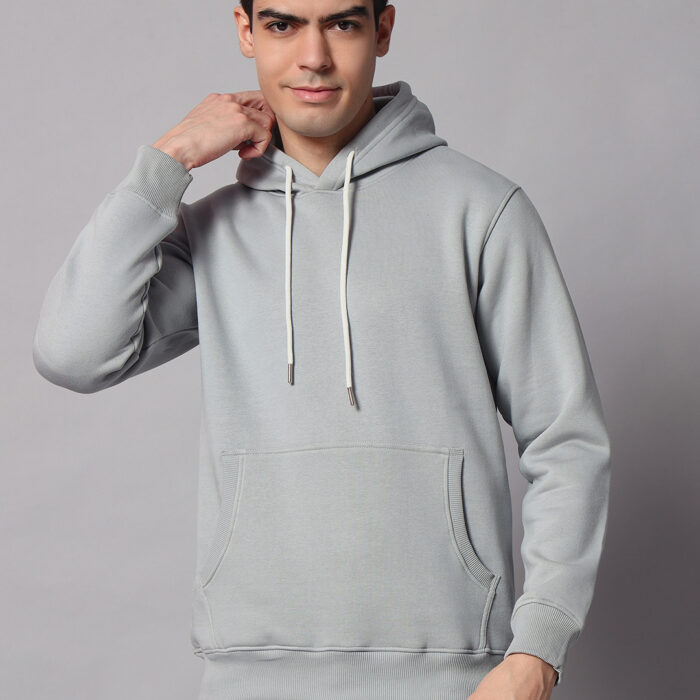 Silver men's Hoodie 4