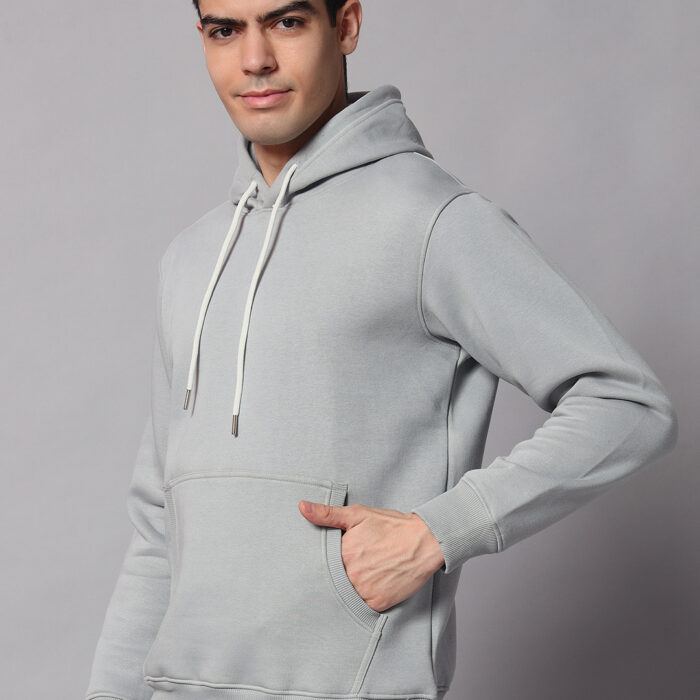 Silver men's Hoodie 5