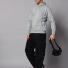 Silver men's Hoodie 6