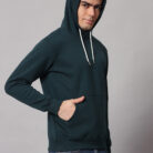 Teal men's Hoodie 1