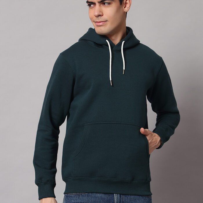 Teal men's Hoodie 4