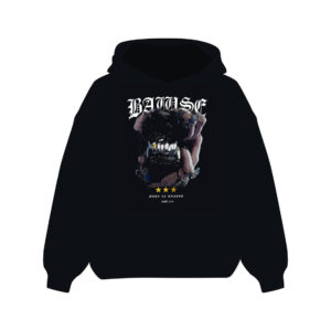 Fangs Graphic Hoodie - Black