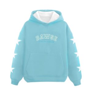 90s Hoodie - Powder Blue.