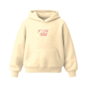 Graphic Statement Hoodie - Vanilla