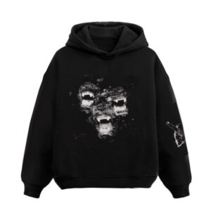 Baggy Hoodie - Graphic Black